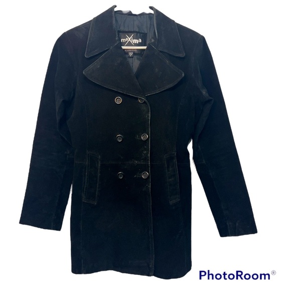 Maxima Jackets & Blazers - Black Leather Coat